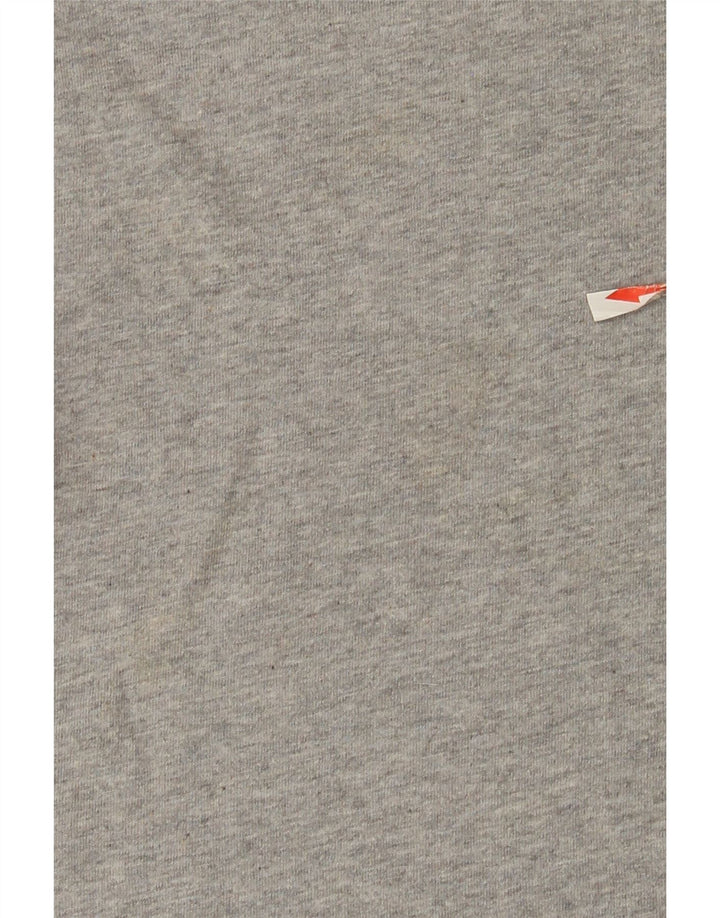 Camiseta masculina Adidas Top cinza médio manchado de algodão