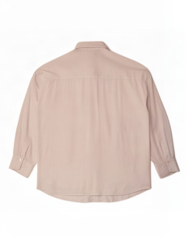 Zara Camisa Oversized Feminina Reino Unido 16 Grande Branco