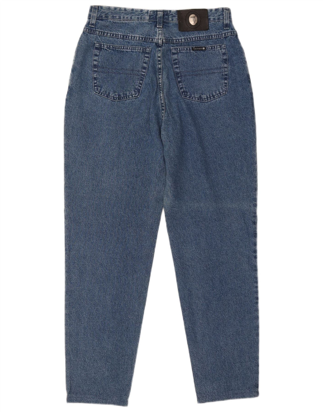 Jeans cônicos femininos Trussardi W30 L29 azul