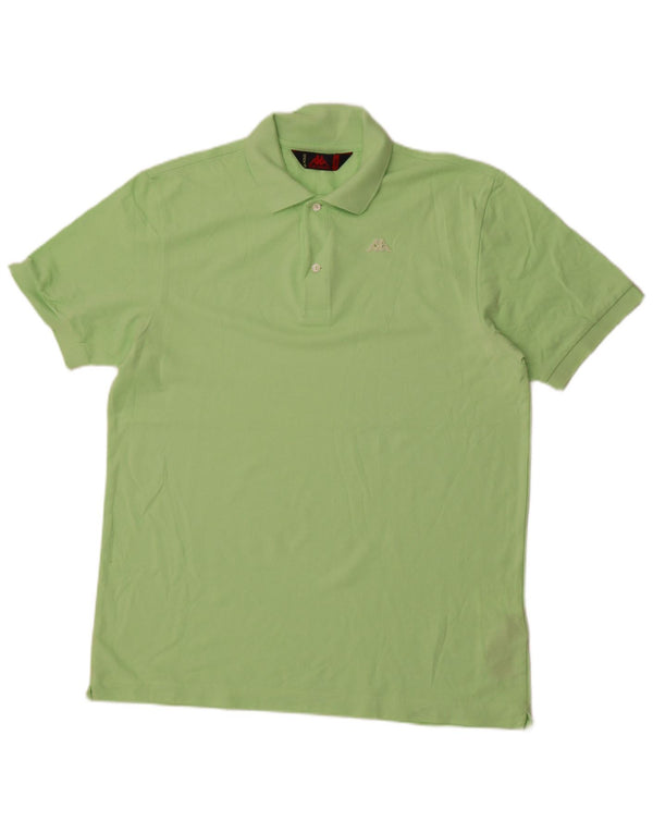 Camisa polo masculina Kappa grande algodão verde