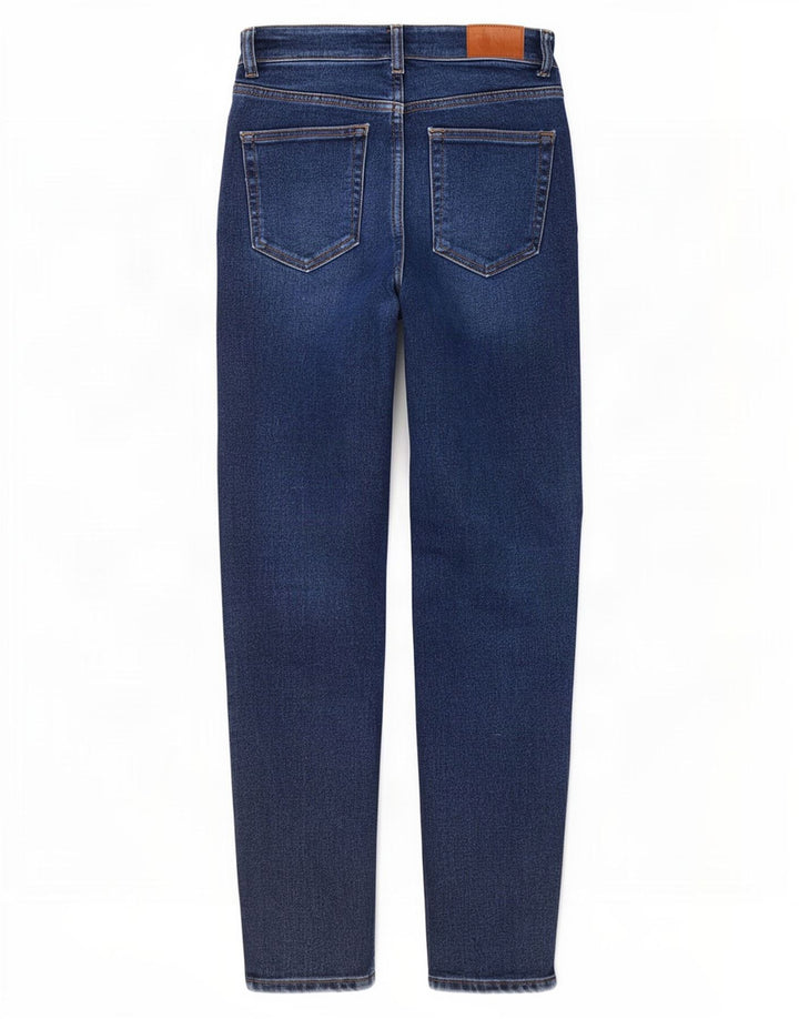 Zara Jeans feminino slim médio W28 L27 algodão azul