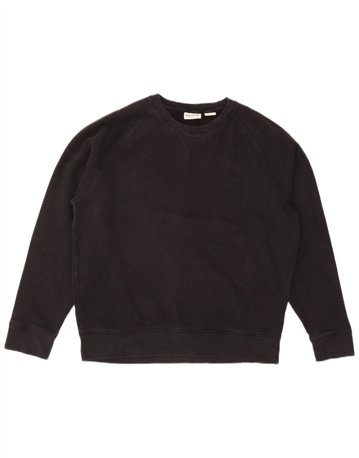 Timberland moletom masculino jumper grande algodão preto