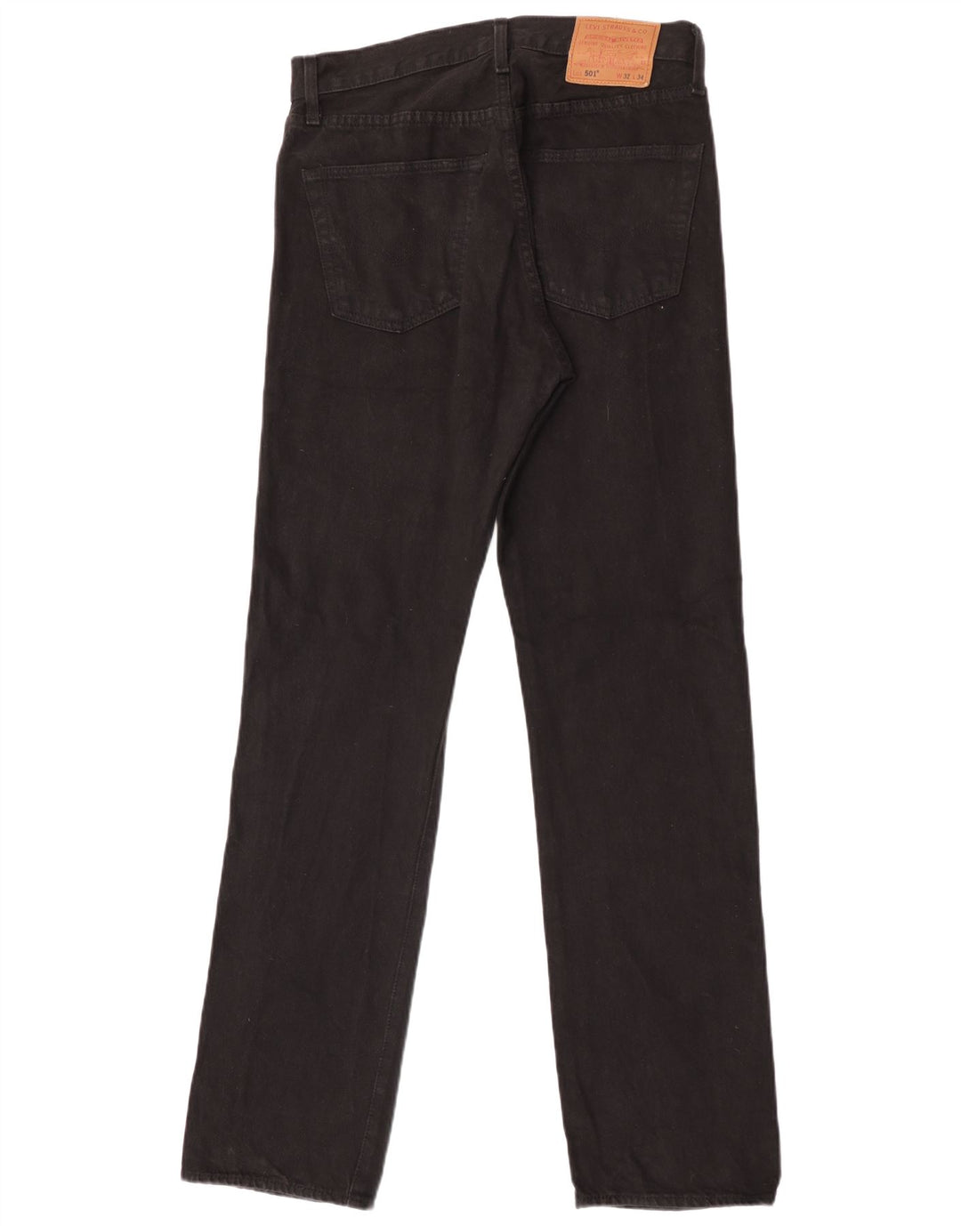 Jeans Levi's 501 Straight Masculino W32 L34 Algodão Preto