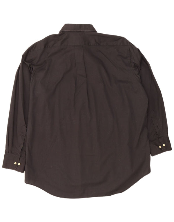 Camisa masculina Chaps tamanho 17 1/2 XL algodão preto