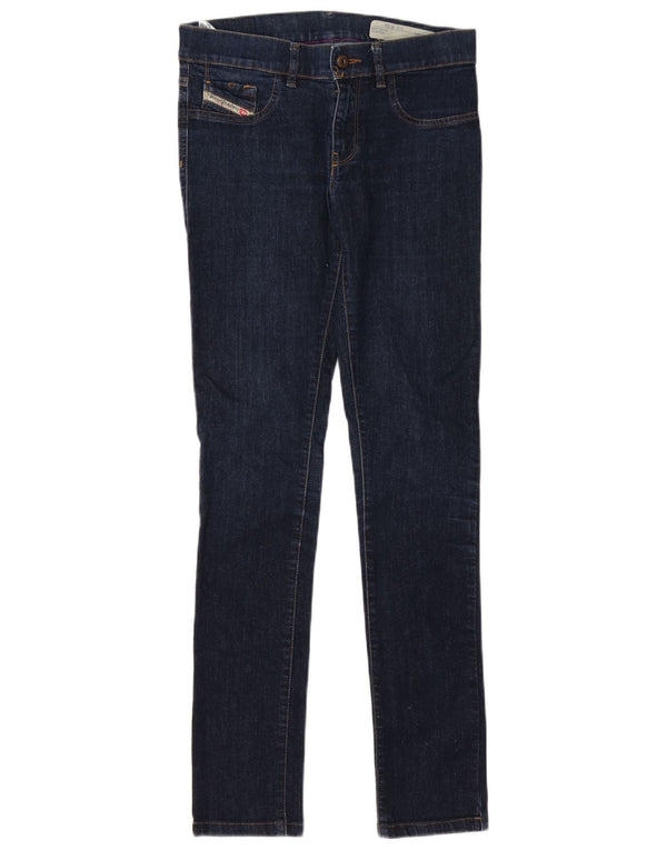 Diesel Womens Livier Low Waist Super Slim Jegging Jeans W28 L31 Navy Blue