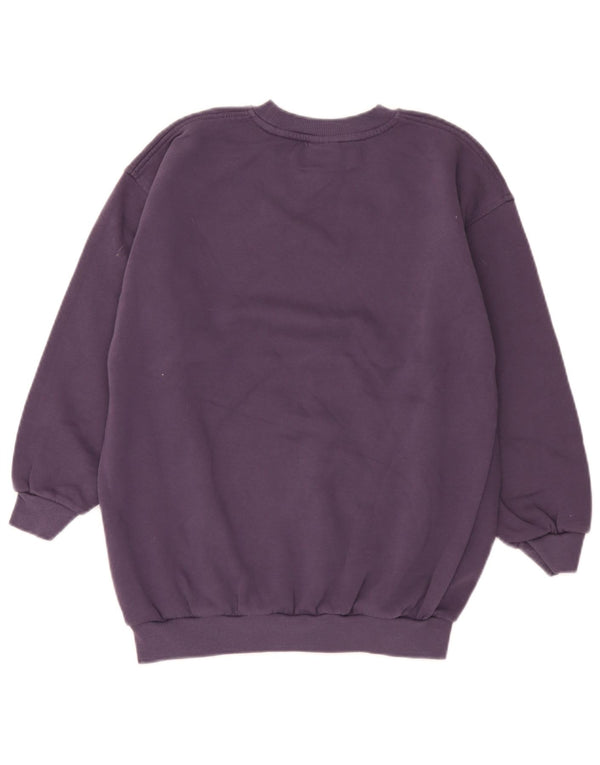 Suéter gráfico Nike Girls Graphic 12-13 anos grande algodão roxo