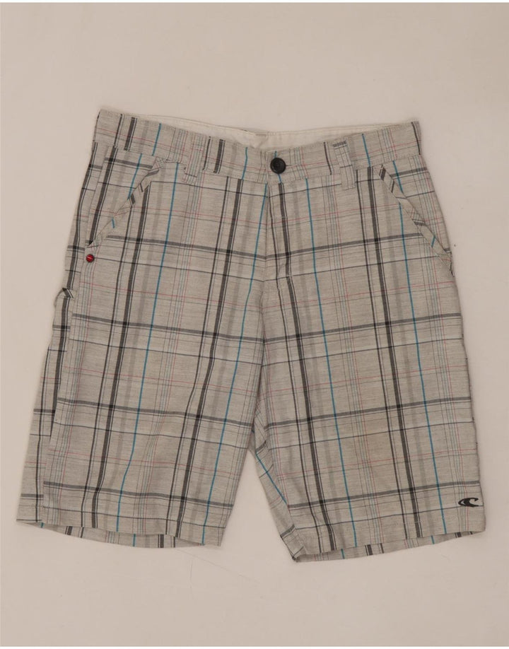 Shorts Chino Masculino O'NEILL W29 Poliéster Xadrez Cinza Pequeno