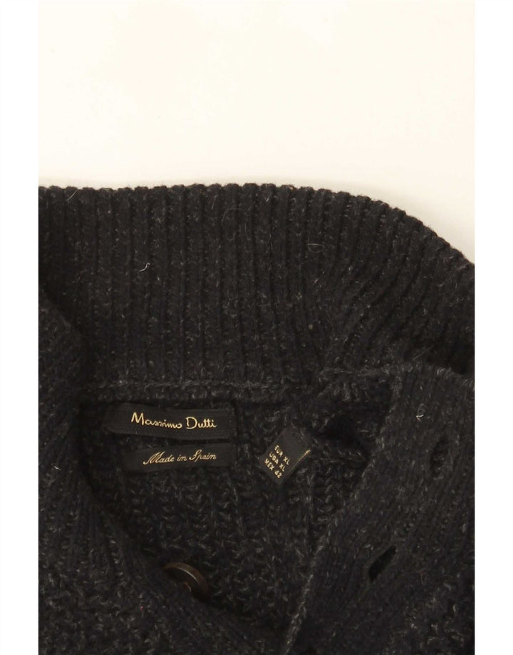 Suéter masculino Massimo Dutti com gola redonda XL cinza manchado