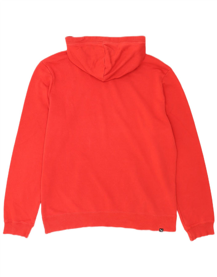 Puma masculino gráfico moletom com capuz grande algodão vermelho