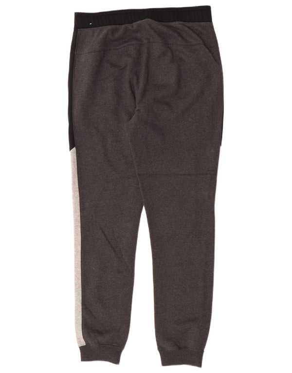 Calça de treino masculina Nike Joggers pequeno cinza colorblock algodão