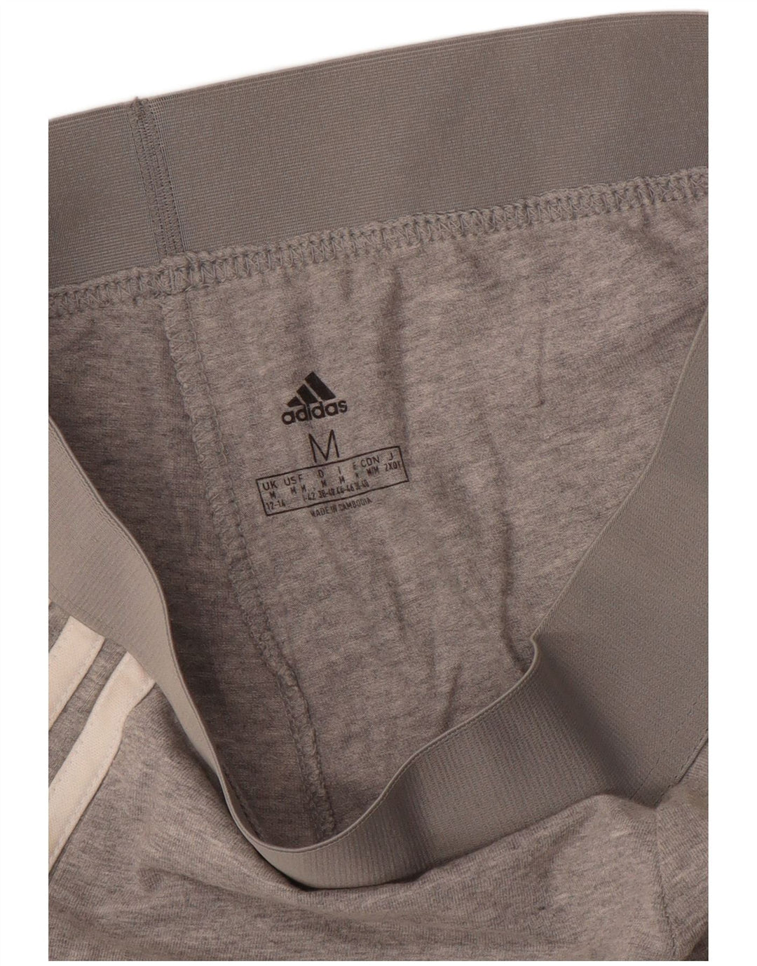 Leggings Adidas Mulher UK 12/14 Cinza Médio