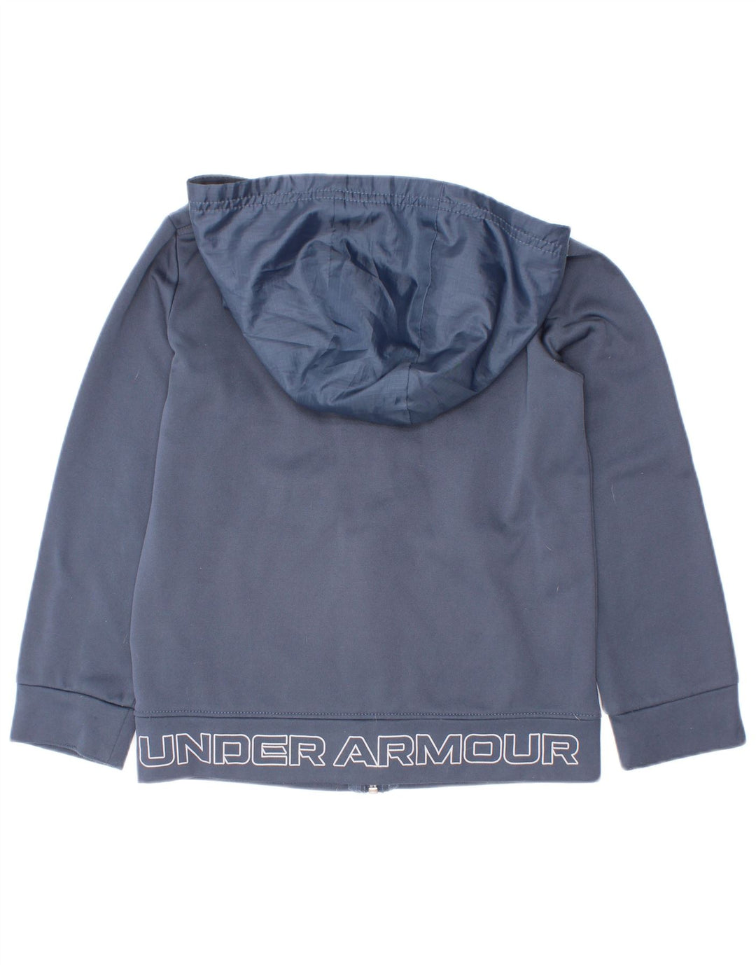 Suéter Under Armour Boys Zip Hoodie 5-6 anos azul marinho poliéster