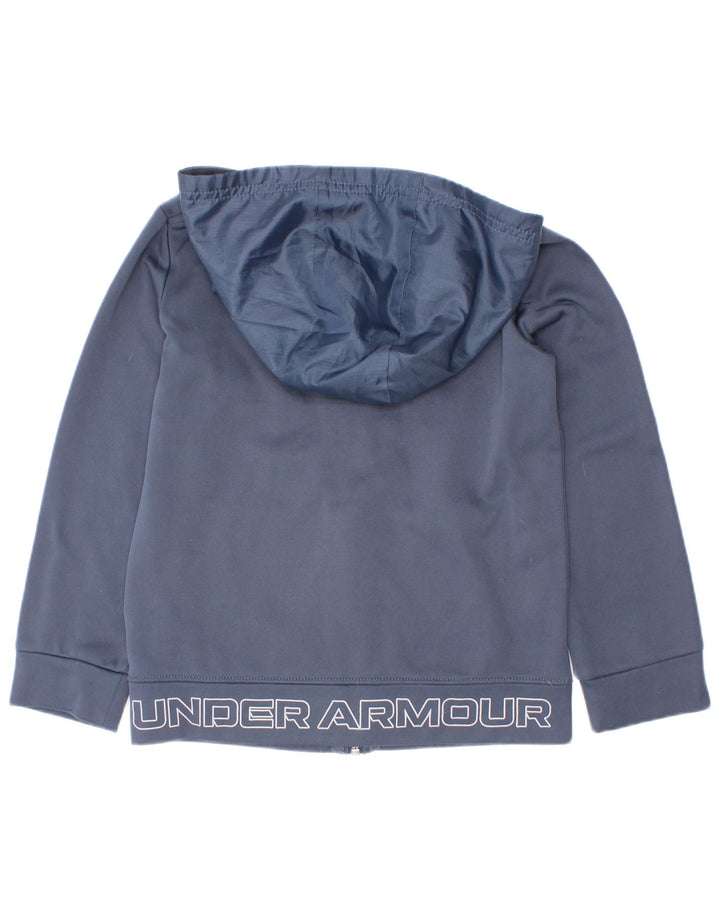 Suéter Under Armour Boys Zip Hoodie 5-6 anos azul marinho poliéster