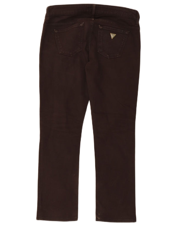 Guess Jeans Slim Feminino W29 L27 Algodão Marrom