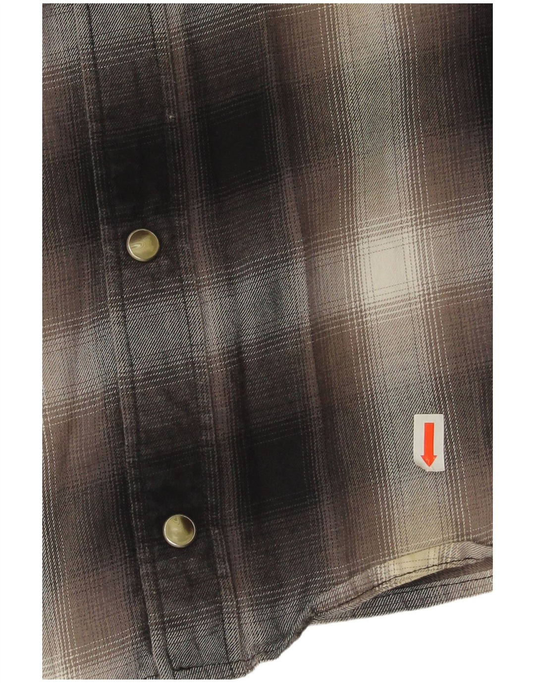 Wrangler Camisa masculina slim grande de algodão xadrez preto