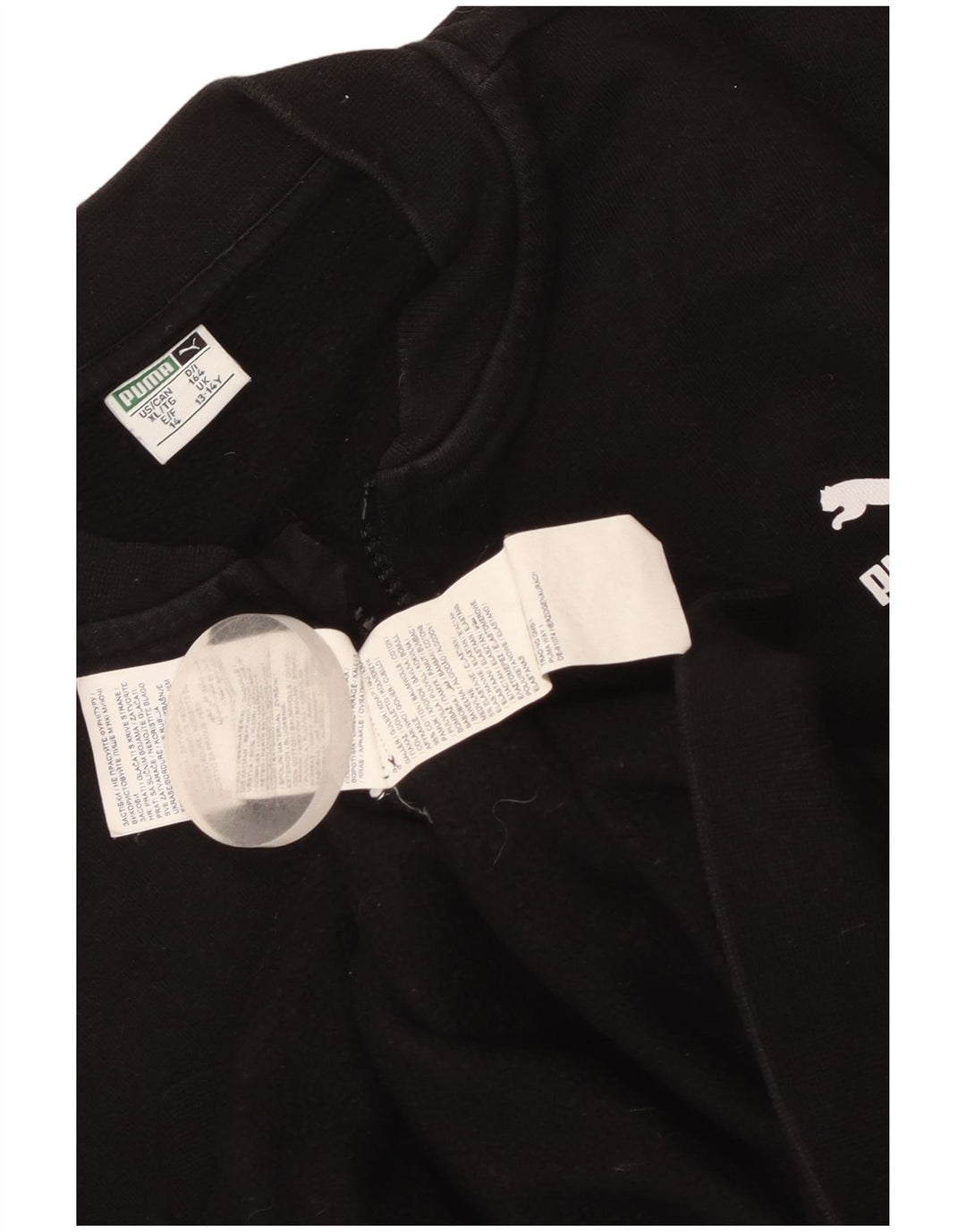 Jaqueta Puma Boys Graphic Tracksuit Top 13-14 Anos Algodão Preto