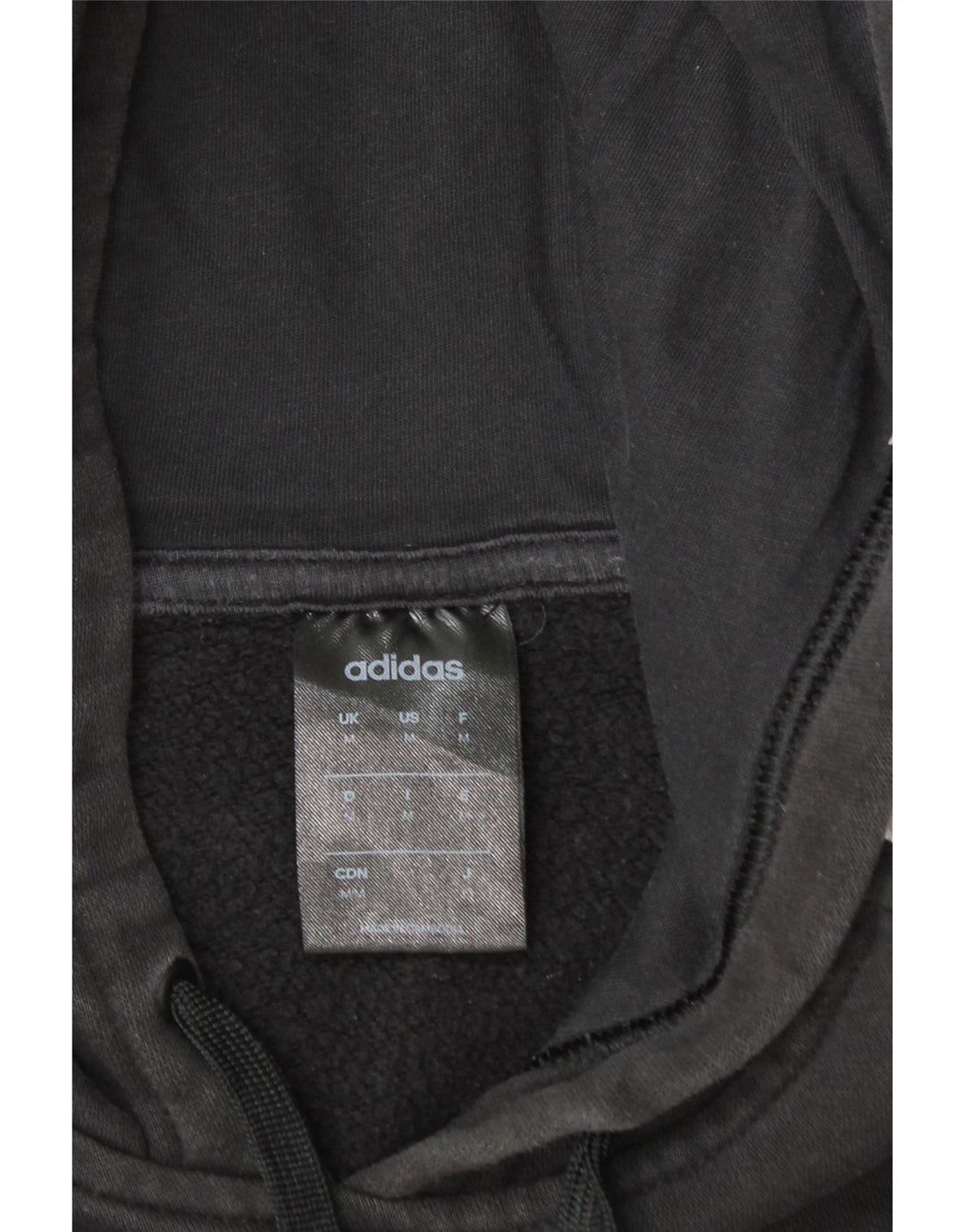 Adidas masculino gráfico moletom com capuz médio algodão preto