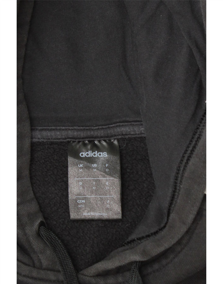 Adidas masculino gráfico moletom com capuz médio algodão preto