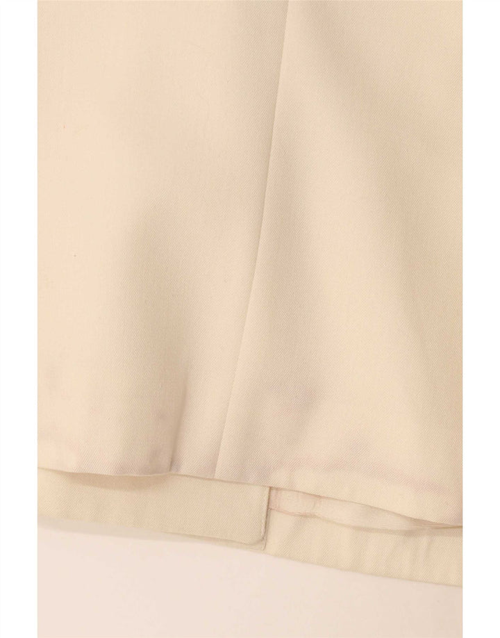 ALUMETTE AC. Jaqueta Blazer Feminina Paris Double Breasted Reino Unido 12 Bege Médio