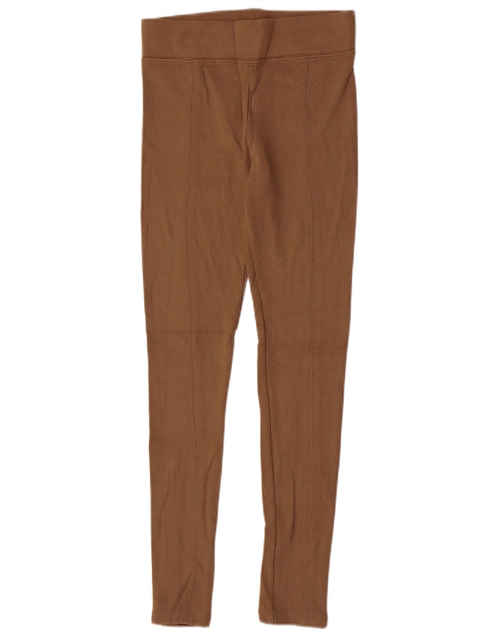 Leggings femininas Topshop UK 12 viscose marrom médio