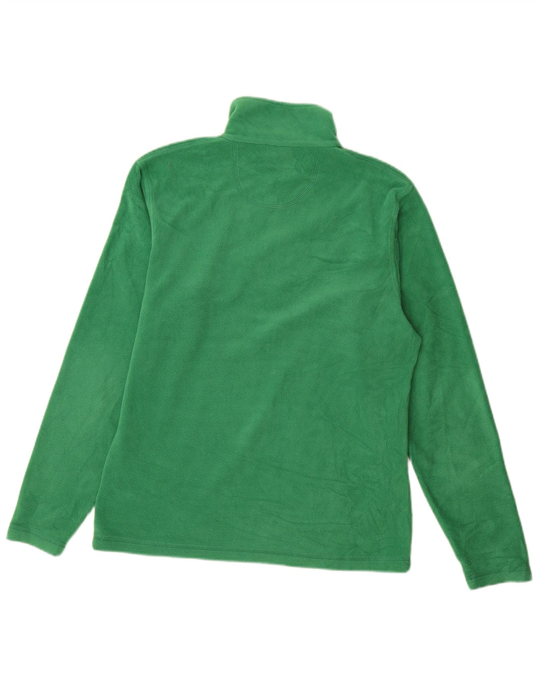 Diadora Mens Zip Neck Fleece Jumper Verde Médio Poliéster