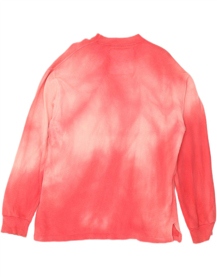 CHAMBERS moletom gráfico masculino jumper grande rosa algodão tie dye