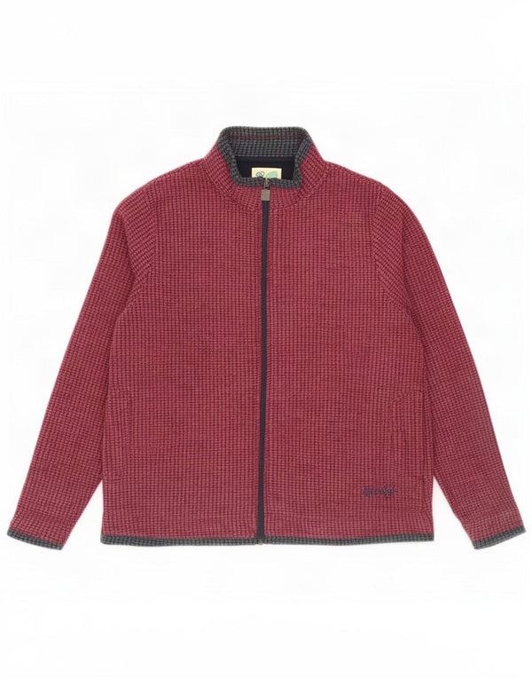 Jaqueta de lã feminina Weird Fish UK 20 2XL Borgonha Colourblock Poliéster