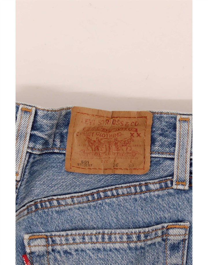 Shorts jeans feminino Levi's 501 W26 pequeno azul