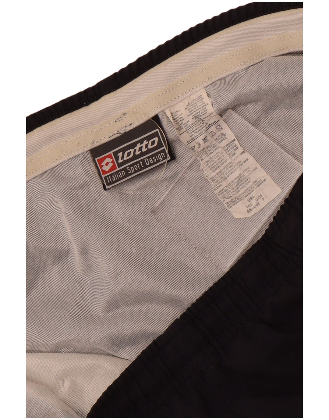 Lotto Mens Sport Shorts UK 40/42 Grande Poliéster Preto