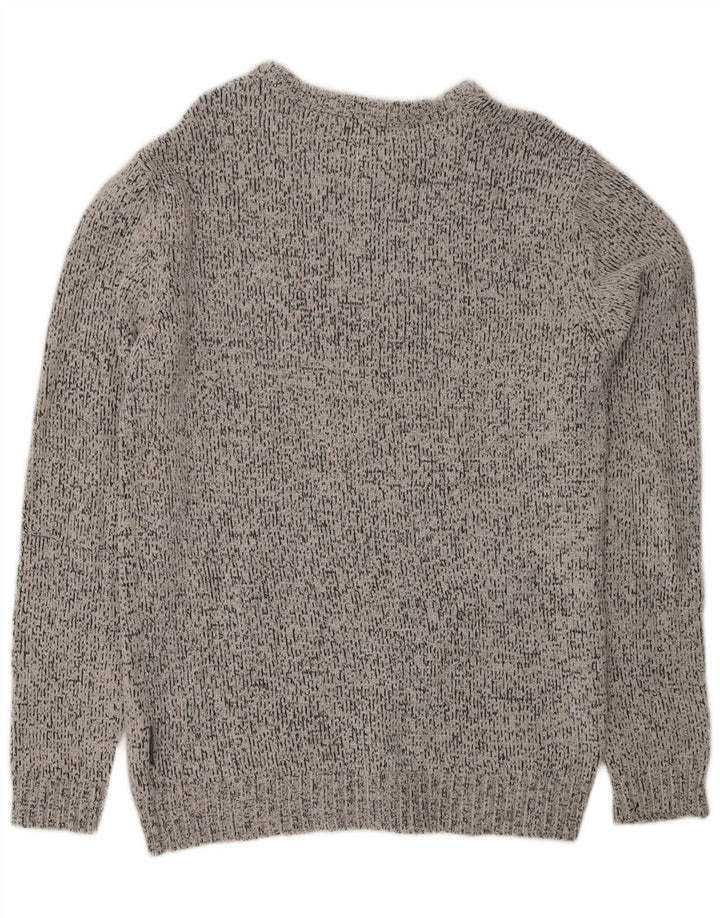 Suéter masculino com gola canoa FRENCH CONNECTION poliéster cinza grande