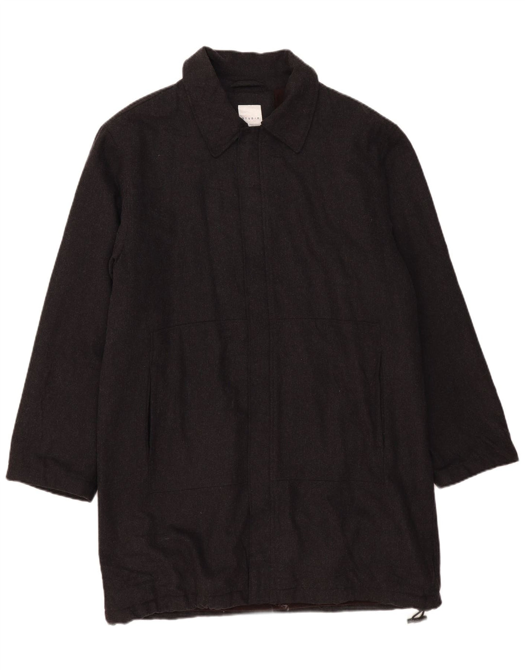 Sobretudo masculino Conbipel Studio UK 40 grande lã cinza