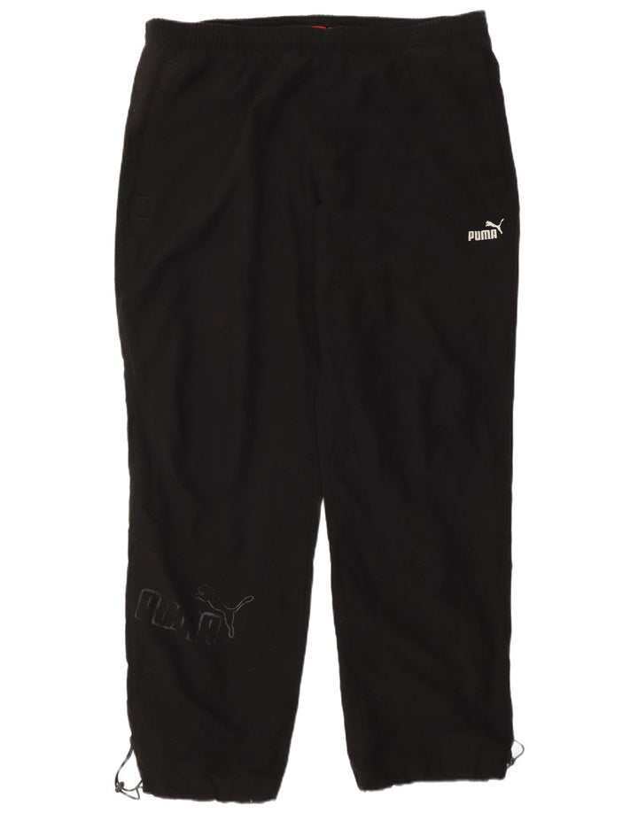 Calça esportiva masculina PUMA Graphic, grande, preta, poliéster