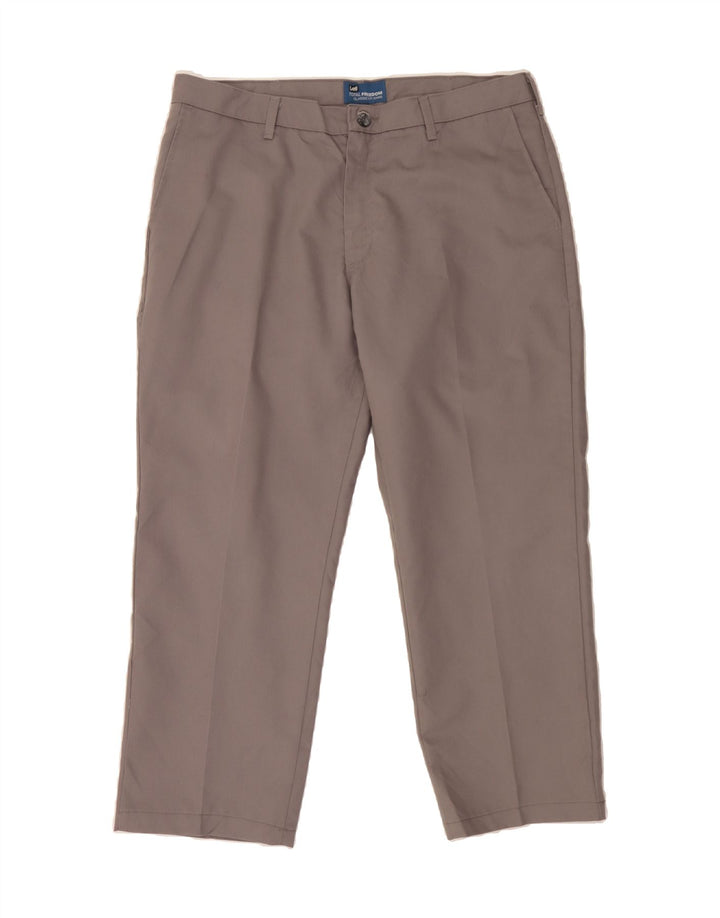 LEE Mens Straight Chino Trousers W38 L29 Grey Polyester Vintage Lee and Second-Hand Lee from Messina Hembry 