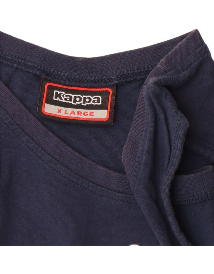 Colete gráfico masculino Kappa Top XL azul marinho