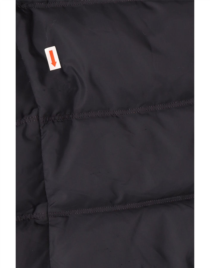 Casaco acolchoado com capuz feminino TOMMY HILFIGER Reino Unido 10 pequeno azul marinho poliéster