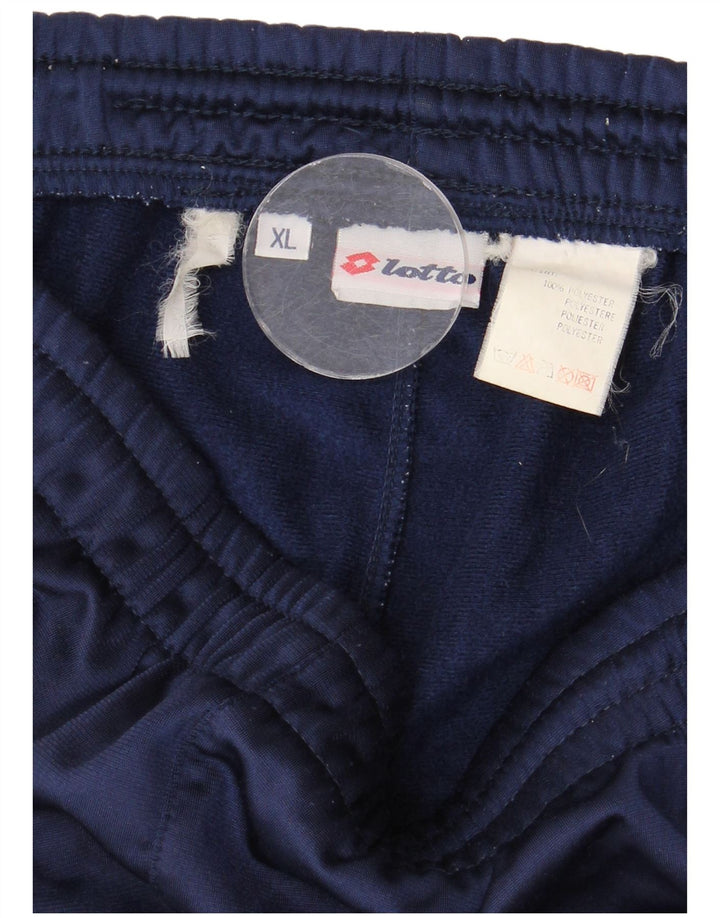 Calça de treino masculina Lotto Graphic XL azul marinho poliéster colorblock