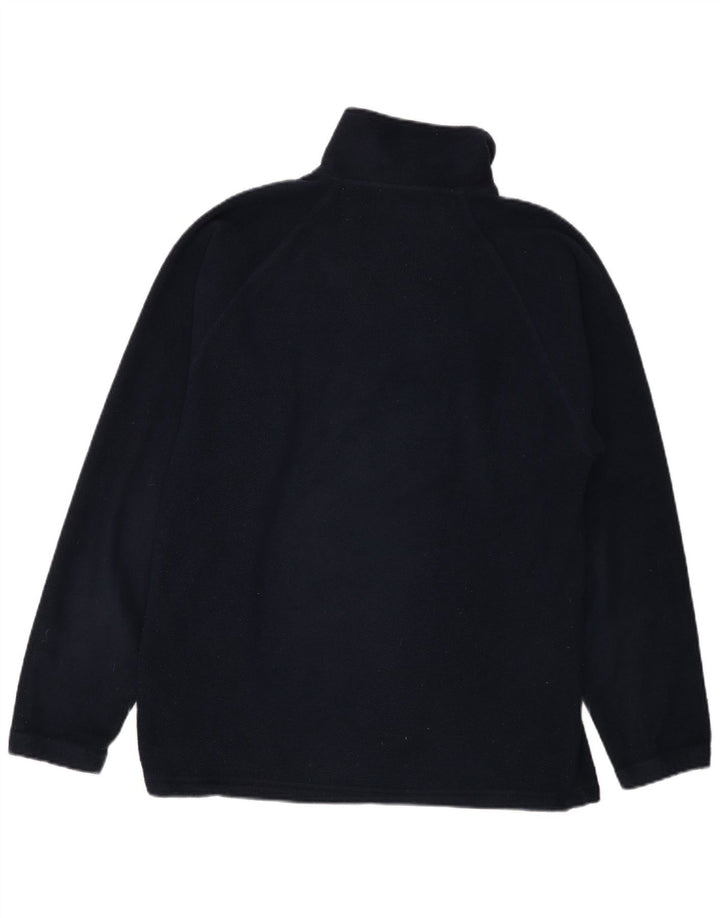 Kappa Mens Zip Neck Fleece Jumper Médio Azul Marinho