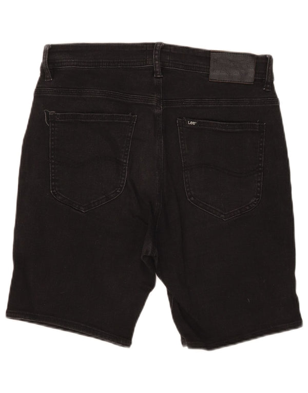 Shorts jeans feminino Lee grande W32 algodão preto
