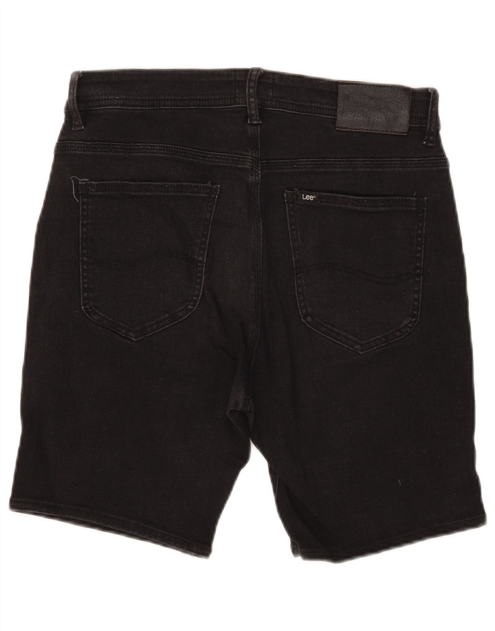 Shorts jeans feminino Lee grande W32 algodão preto