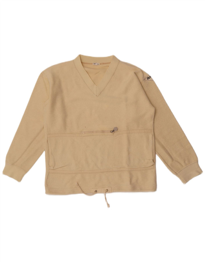 Moletom feminino vintage Jumper IT 50 XL bege
