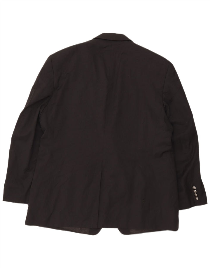 Ralph Lauren Jaqueta blazer masculina de 2 botões Reino Unido 46 2XL lã preta