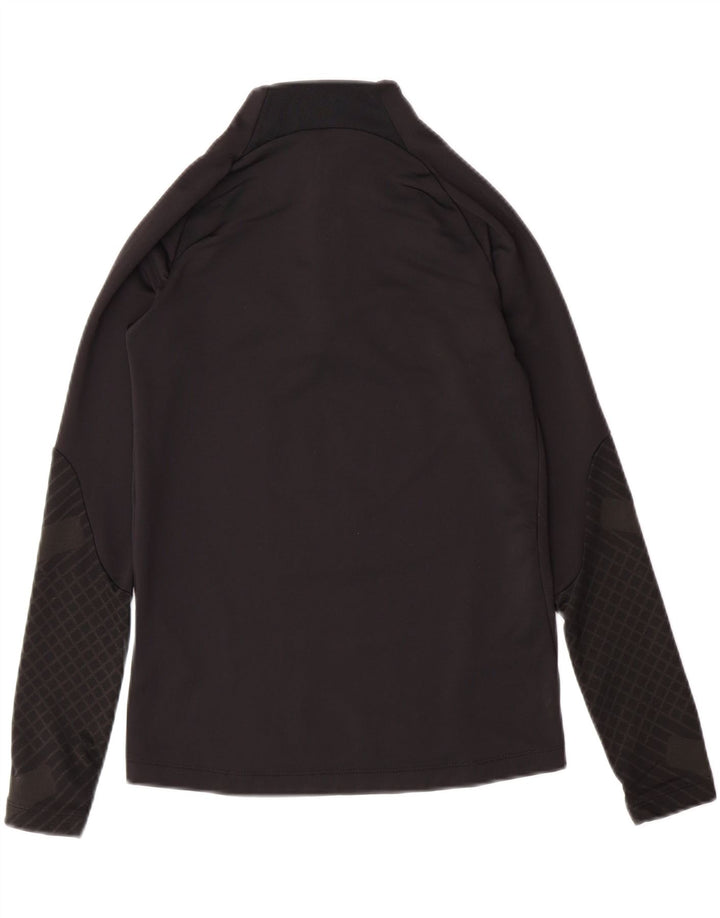 NIKE Boys Dri Fit Graphic Pullover Tracksuit Top 10-11 Years Medium Black Vintage Nike and Second-Hand Nike from Messina Hembry 
