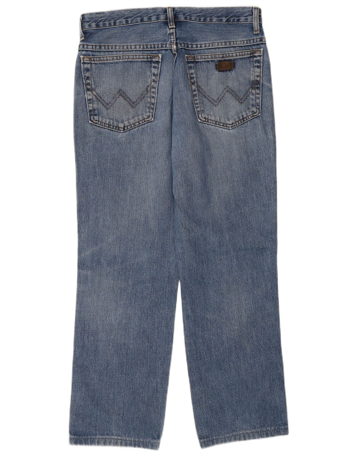 Wrangler Masculino Texas Straight Jeans W32 L27 Azul Algodão