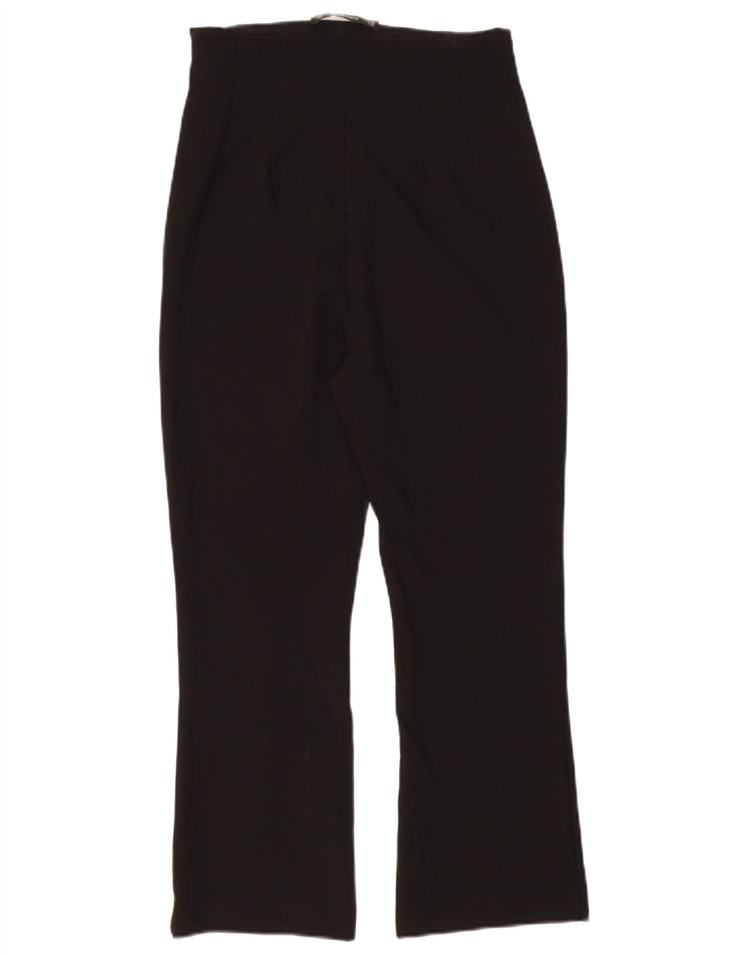 Calça feminina Zara Bootcut cortada W26 L23 preta