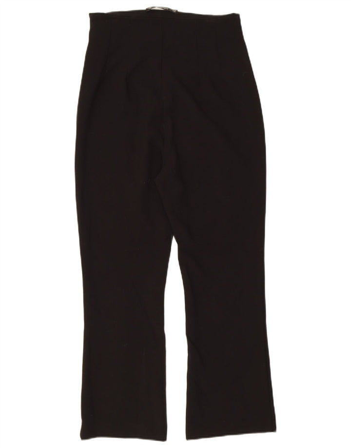 Calça feminina Zara Bootcut cortada W26 L23 preta