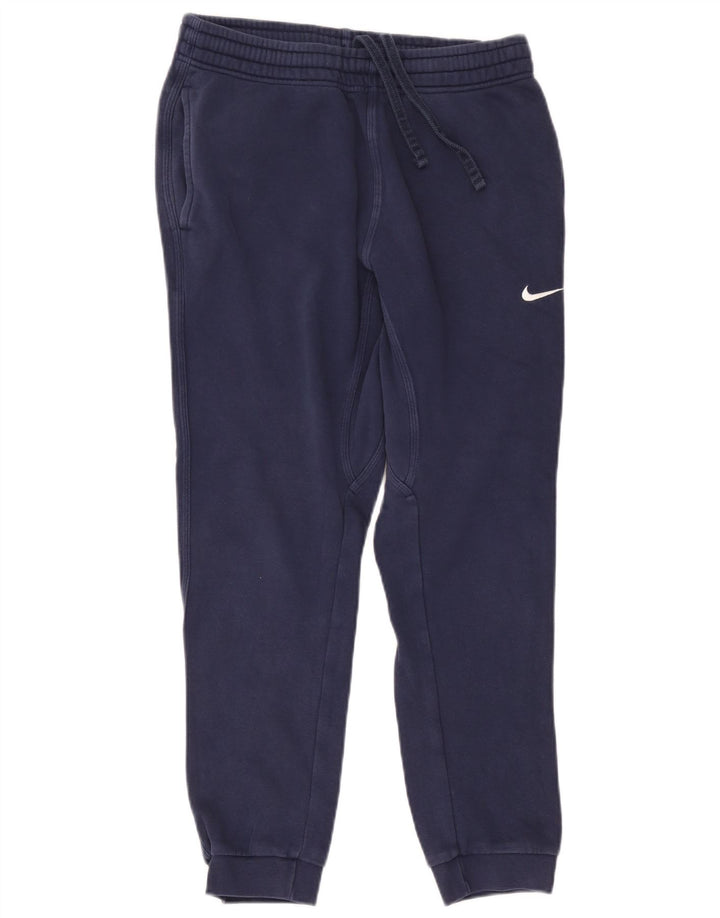 Calça de treino masculina Nike joggers médio azul marinho algodão