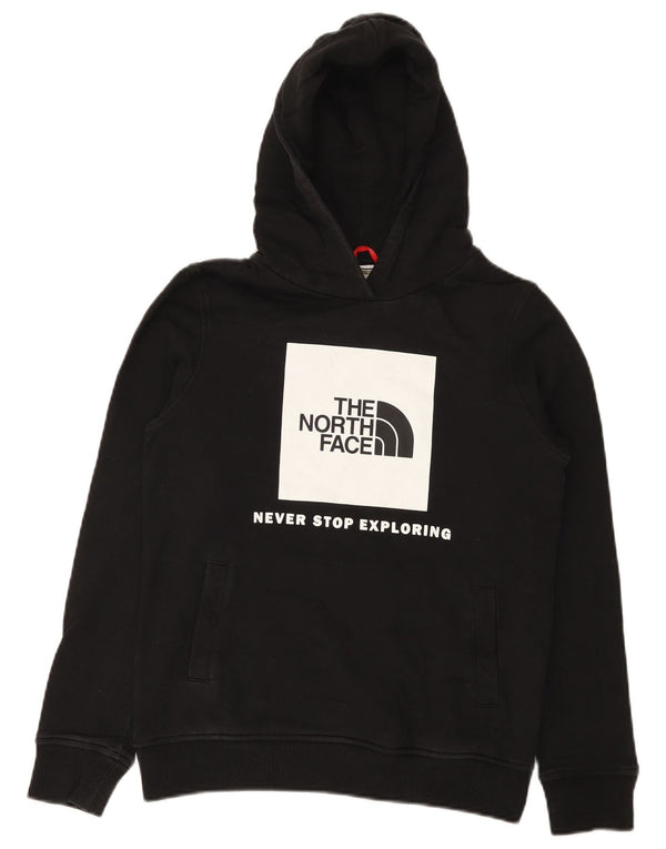 Jumper com capuz gráfico The North Face Boys 14-15 anos XL preto algodão