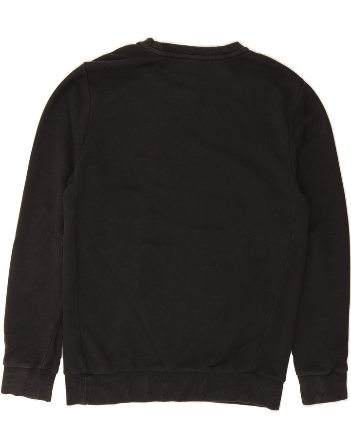 ADIDAS Mens Graphic Sweatshirt Jumper Medium Black Cotton Vintage Adidas and Second-Hand Adidas from Messina Hembry 