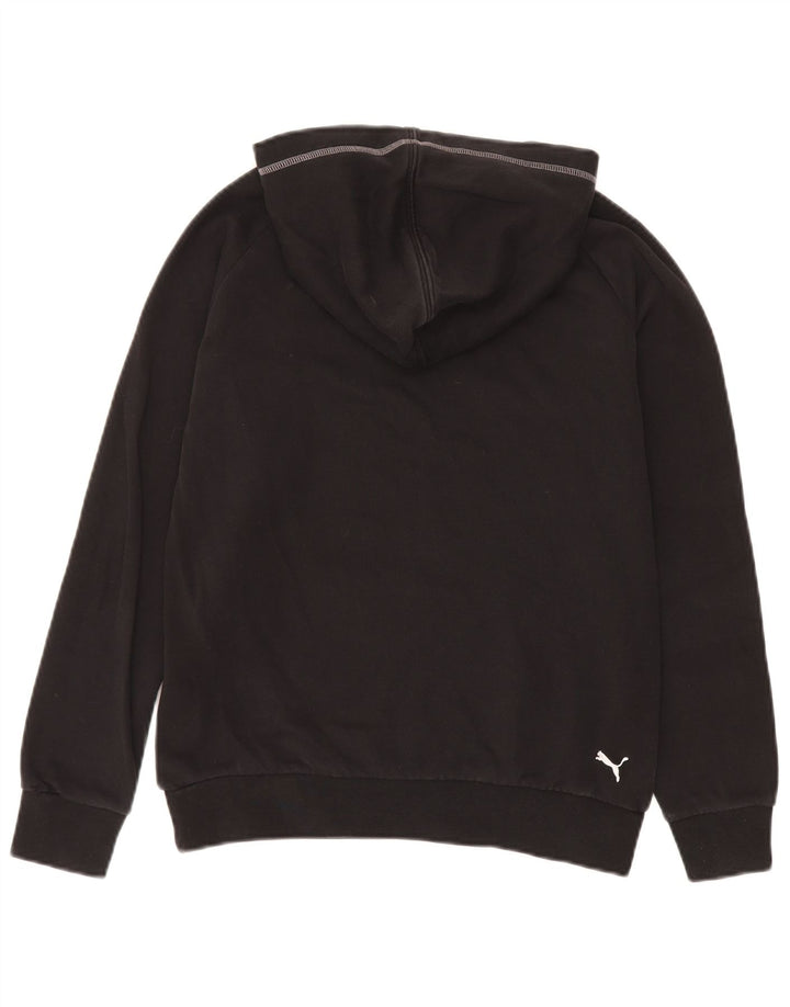 Puma feminino gráfico moletom com capuz Reino Unido 12 médio preto