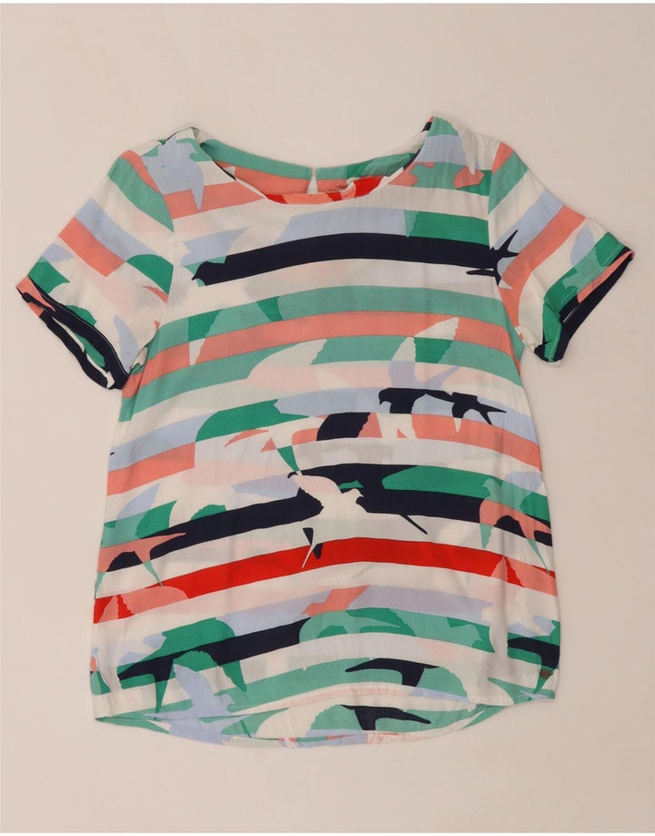Blusa feminina WHITE STUFF com estampa gráfica UK 12 listrada média multicolorida